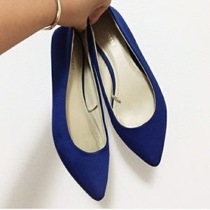 Royal blue flats